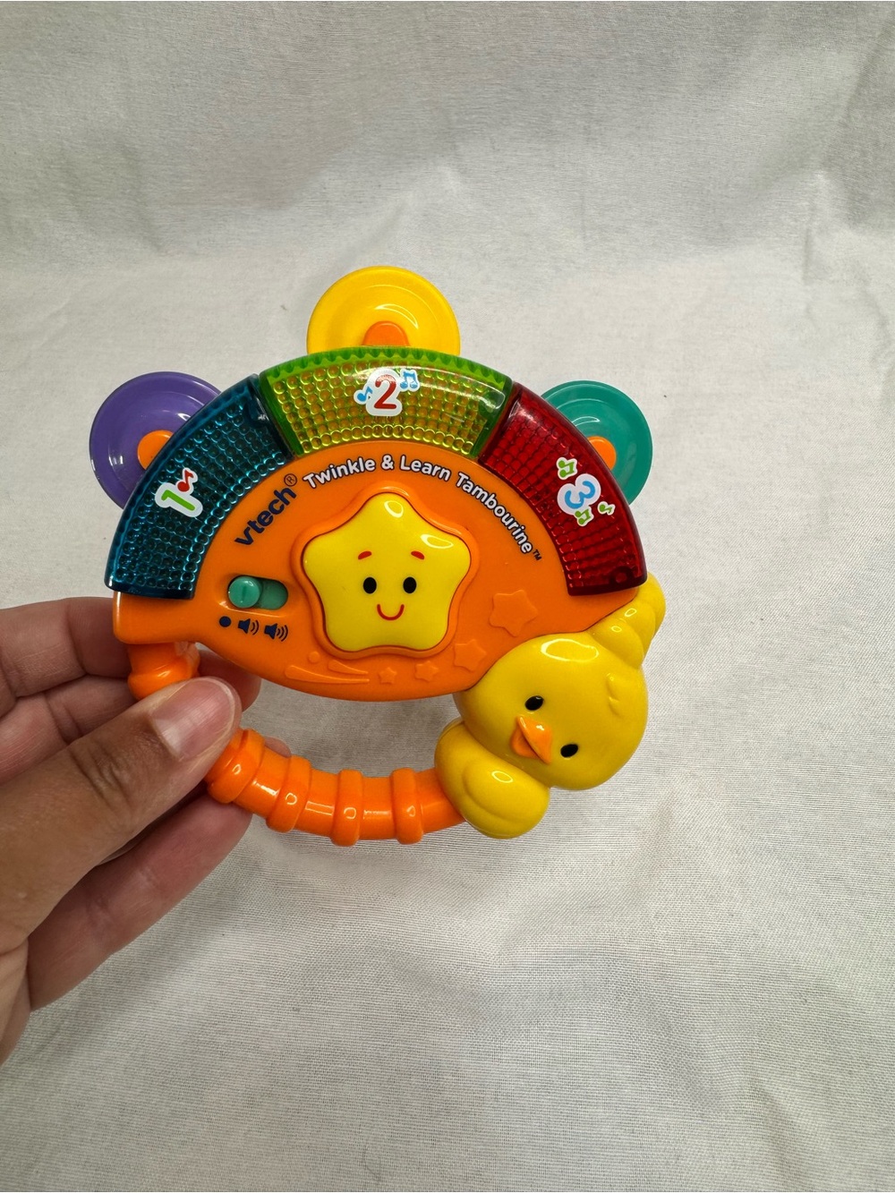 VTech Baby Twinkle Learn Tambourine Music Numbers Lights Sounds TESTED